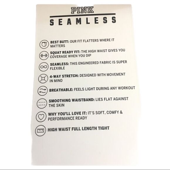 PINK Victoria Secret Seemless Dusty Rose Leggings - Picture 7 of 7